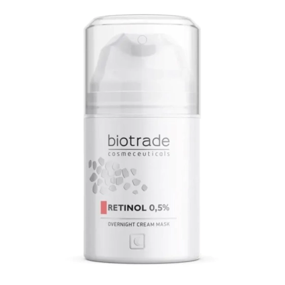 Overnight cream mask нощна крем-маска с 0,5% ретинол против бръчки 50мл Biotrade
