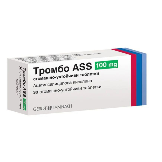 Тромбо ASS таблетки за профилактика на сърцето  100мг х30