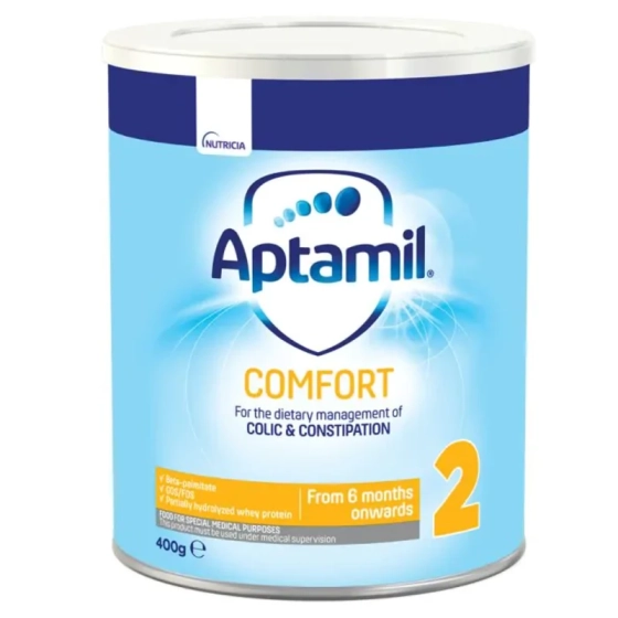 Aptamil Comfort 2 Мляко за кърмачета с леки храносмилателни смущения 6+ месеца 400г