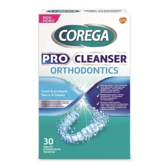 Корега pro cleanser orthodontics таблетки х 30