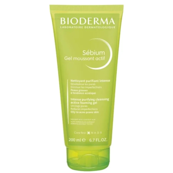Bioderma sebium гел мусан актив 200мл