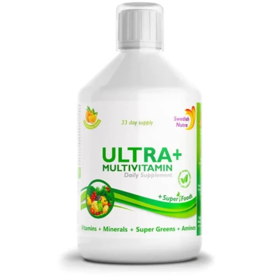 Ultra+ мултивитамини с добавен колаген х 500 мл Swedish Nutra