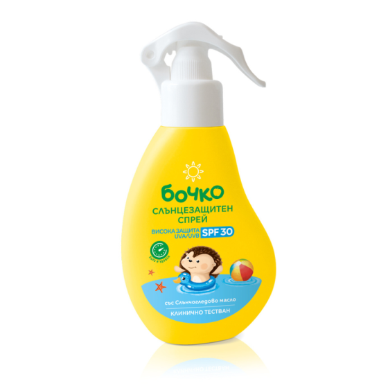 БОЧКО Слънцезащитен спрей SPF30 150мл