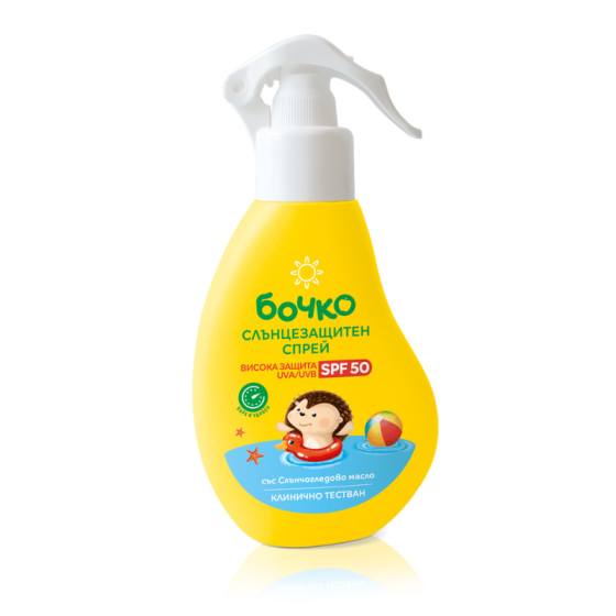 БОЧКО Слънцезащитен спрей SPF50 150мл