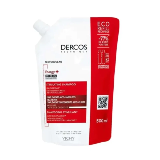 Vichy Dercos Energy+ Стимулиращ шампоан против косопад пълнител 500мл 828277