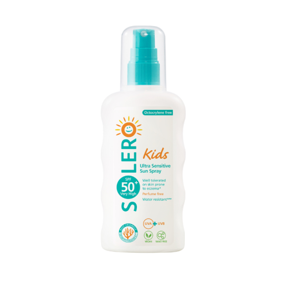 SOLERO слънцезащитен спрей за деца SPF50+ 200мл