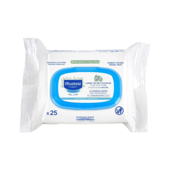 Mustela мокри кърпички за лице, ръце и тяло х 20