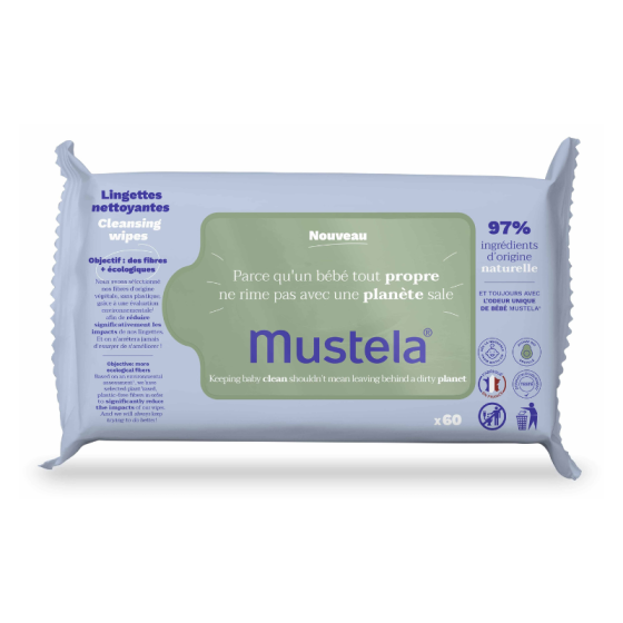 Mustela мокри кърпички за лице,ръце и тяло х 60