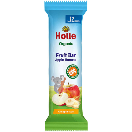 Holle Био барче с ябълка и банан 12+ месеца 25г