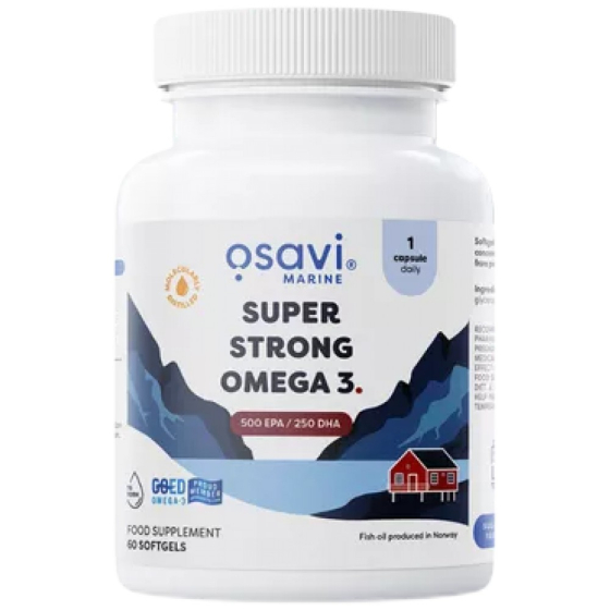 Osavi Супер Омега 3 -  / 500 EPA / 250 DHA /  - 60 гел капсули
