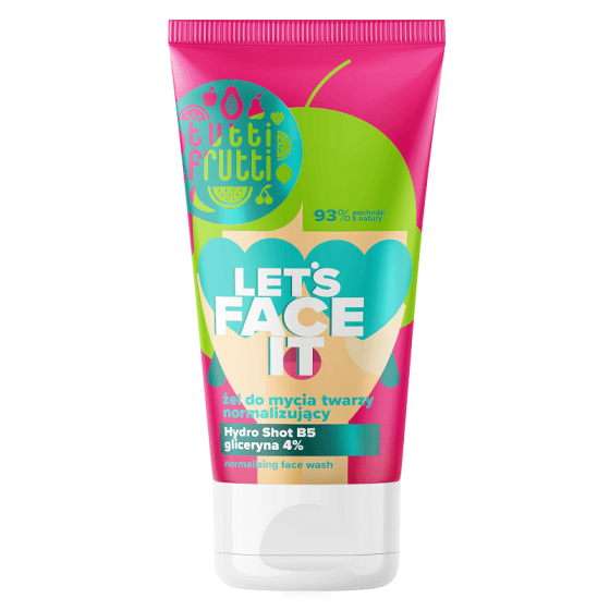 Tutti Frutti Let’s face it Измиващ гел с глицерин и витамин B5 150мл.