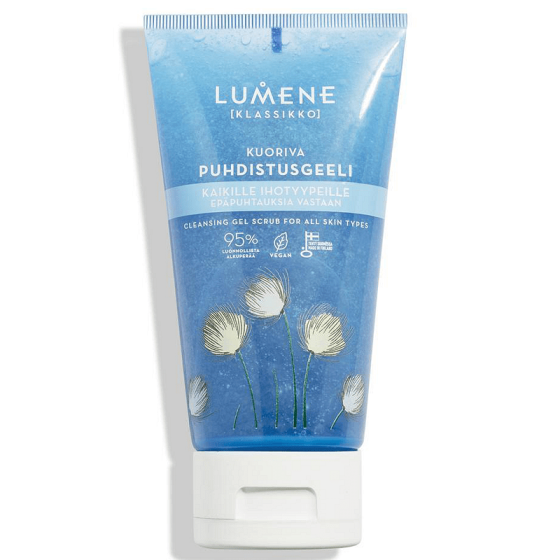 Lumene Klassikko Cleansing Почистващ гел-скраб за лице против черни точки и несъвършенства 150мл.