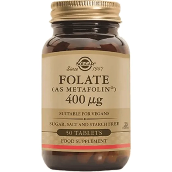 Solgar Фолат Метафолин 400 mcg 50 таблетки