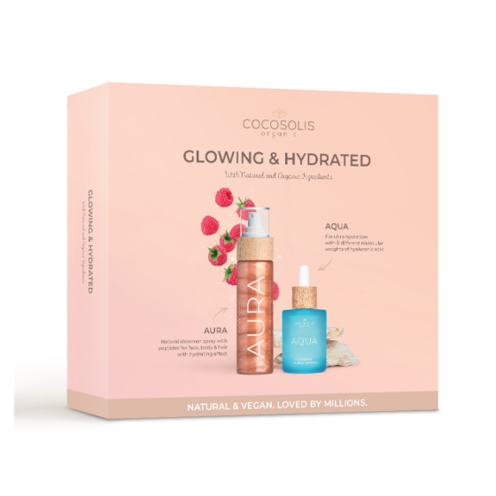 Cocosolis Hydrated & Glowing подаръчен сет за ултрахидратация и елегантен блясък