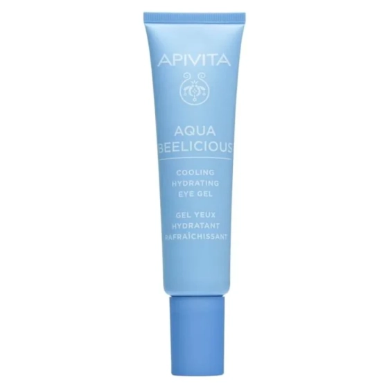 Apivita aqua beelicious охлаждащ хидратиращ гел-крем за околоочен контур с мед и цветя 15мл