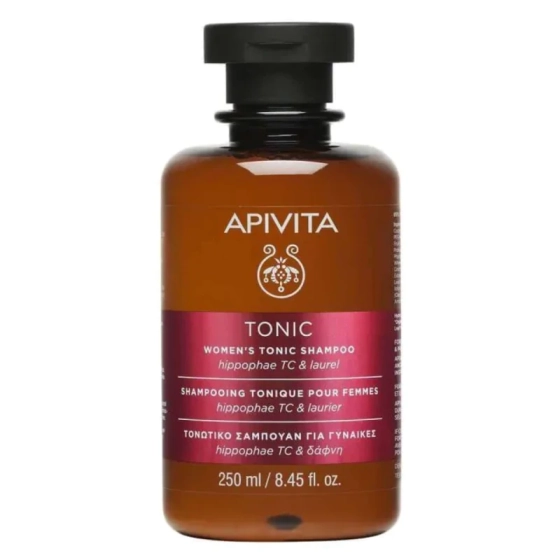 Apivita тоник-шампоан за жени с hippophae tc и лаврово дърво за тънка коса  250ml