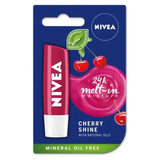 Nivea  балсам за устни  череша 4,8гр /85077/