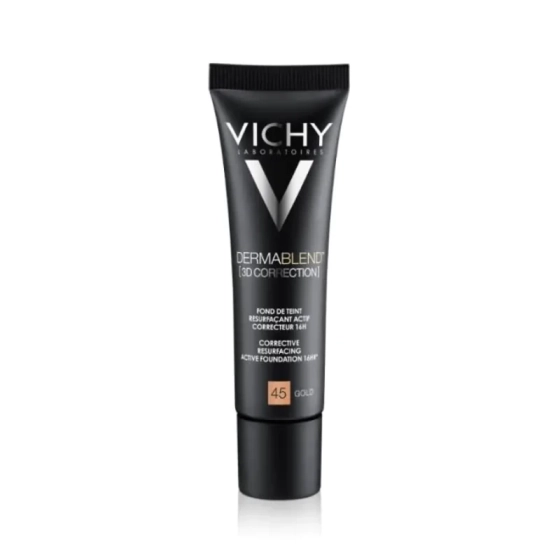 Vichy dermablend 3d корекция фон дьо тен 45 мазна кожа 30мл./златист/ 332327