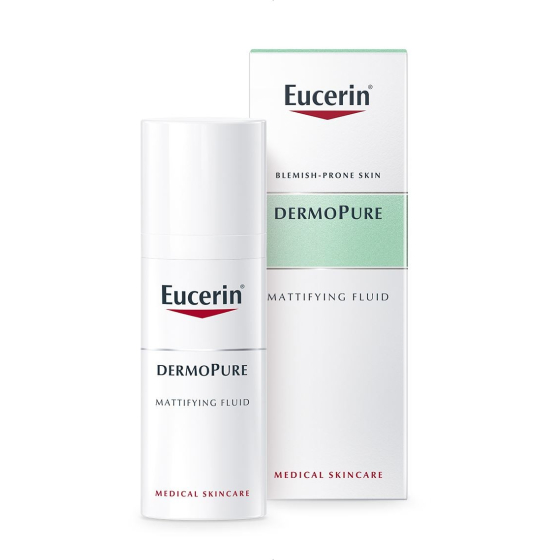 Eucerin dermopure матиращ флуид за лице, за кожа склонна към акне 50мл