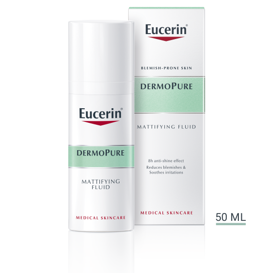 Eucerin dermopure матиращ флуид за лице, за кожа склонна към акне 50мл