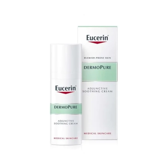 Eucerin dermopure интензивен успокояващ крем за лице, за кожа склонна към акне 50мл