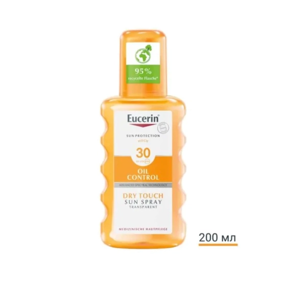 Eucerin прозрачен слънцезащитен спрей spf 30 200мл