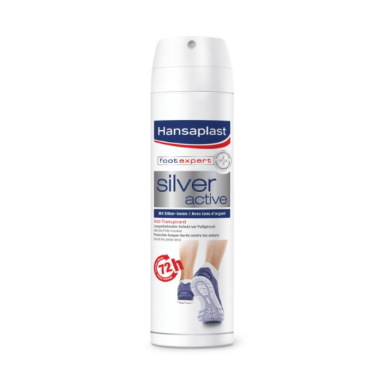 Hansaplast silver active спрей за крака със сребро 150 мл.