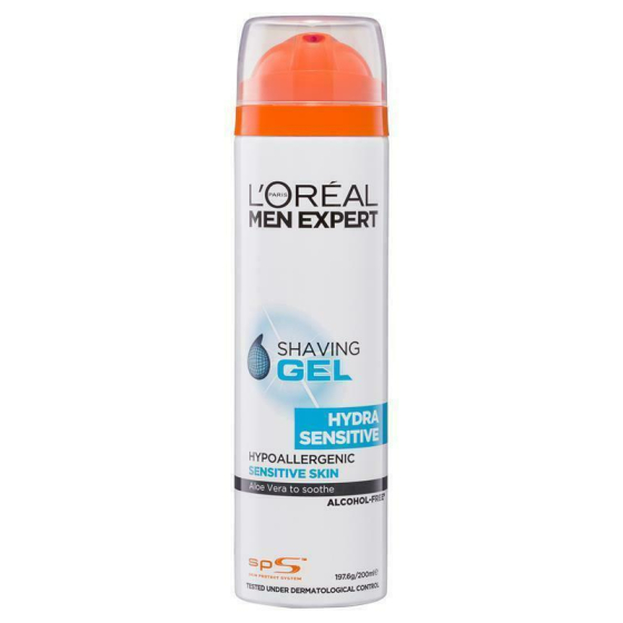 Loreal men expert sensitive гел за бръснене за чувствителна кожа 200мл