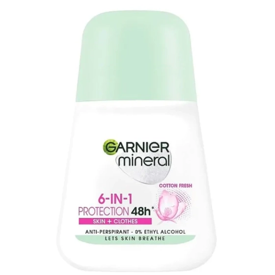 Garnier deo protect 6 cotton fresh рол он 50мл