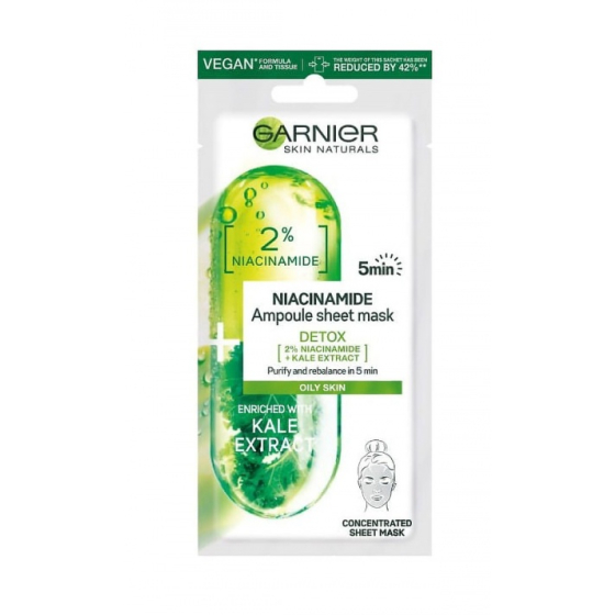 Garnier skin active маска ампула с ниацинамид 15гр