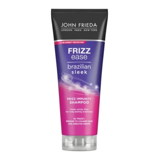 John frieda fe brazilian sleek шампоан за права и защитена от начупване коса 250ml