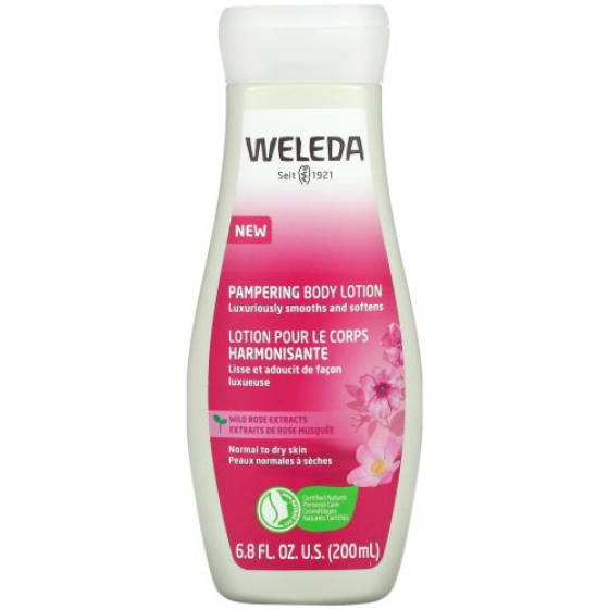 Weleda подхранващ лосион за тяло с дива роза 200мл