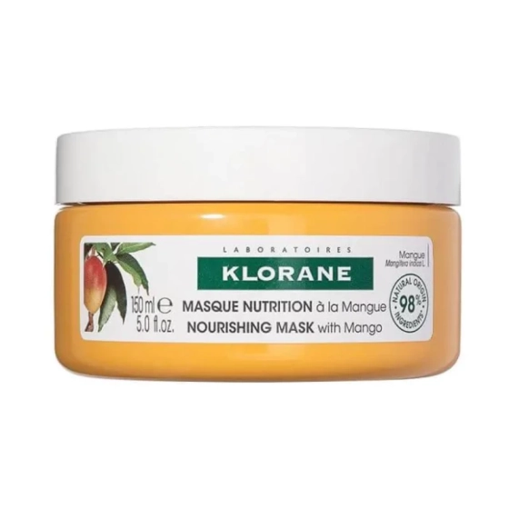 Klorane mango хидратираща маска за суха коса с масло от манго 150мл