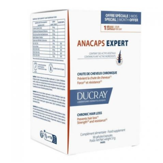 Ducray Anacaps Reactiv Expert за коса и нокти 90 капсули