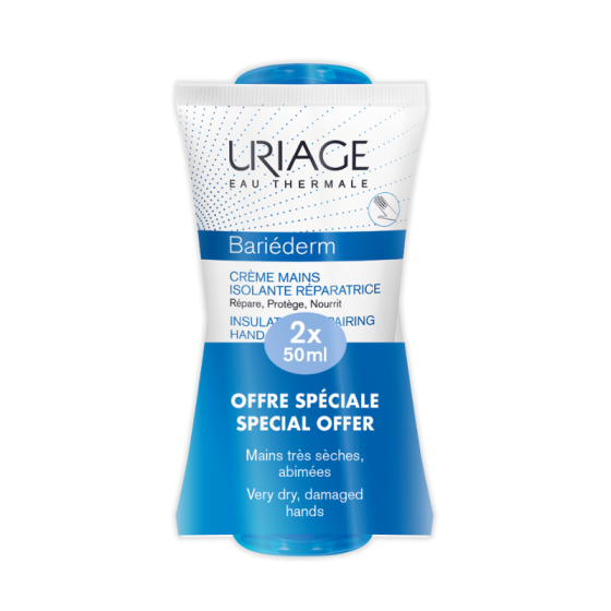 Uriage bariederm дуо крем за ръце 2x50ml