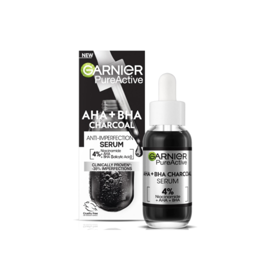 Garnier pure active charcoal серум против несъвършенства 30мл
