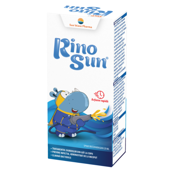 РиноСън Спрей за гърло за лечение на възпалено гърло при деца 20 мл Sun Wave Pharma