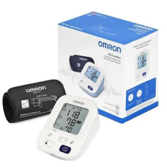 Апарат за кръвно omron m3 комфорт + ac промо пак