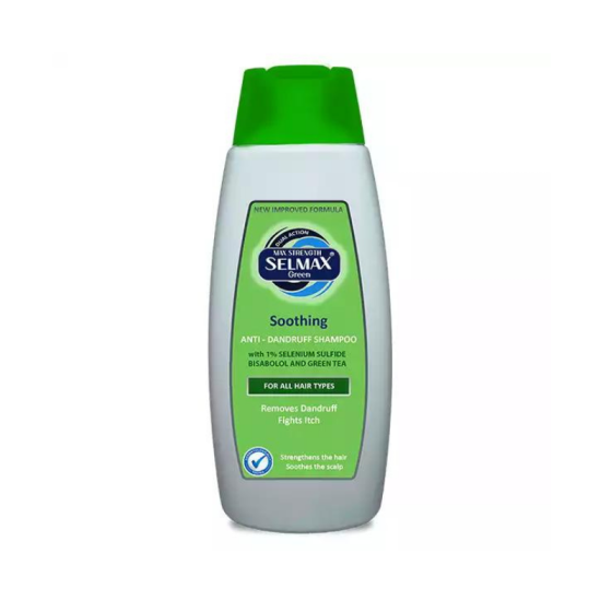 Selmax Green soothing успокояващ шампоан против пърхот 200 мл