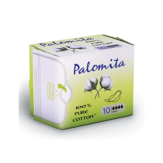 Дамски превръзки паломита pure cotton дневни памук х10