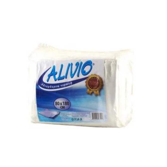 Чаршаф за еднократна употреба 80/180 см x10 Alivio