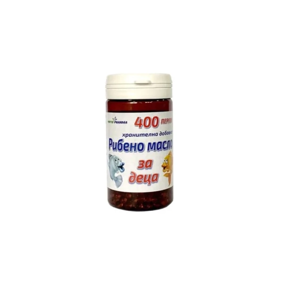 Рибено масло за деца 37,5мг х400 Phyto Pharma